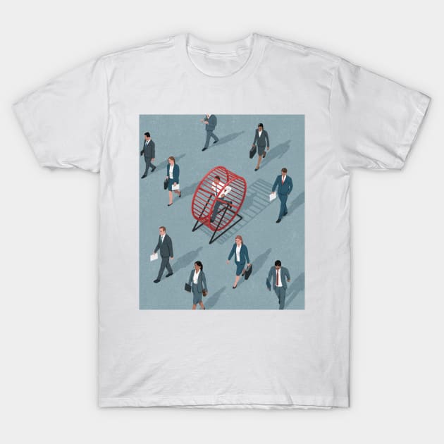 Hamster Wheel T-Shirt by John Holcroft